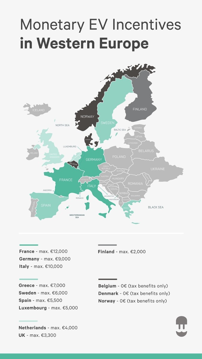 유럽 인센티브 인포 그래픽 지도 2020 뉴 예아 